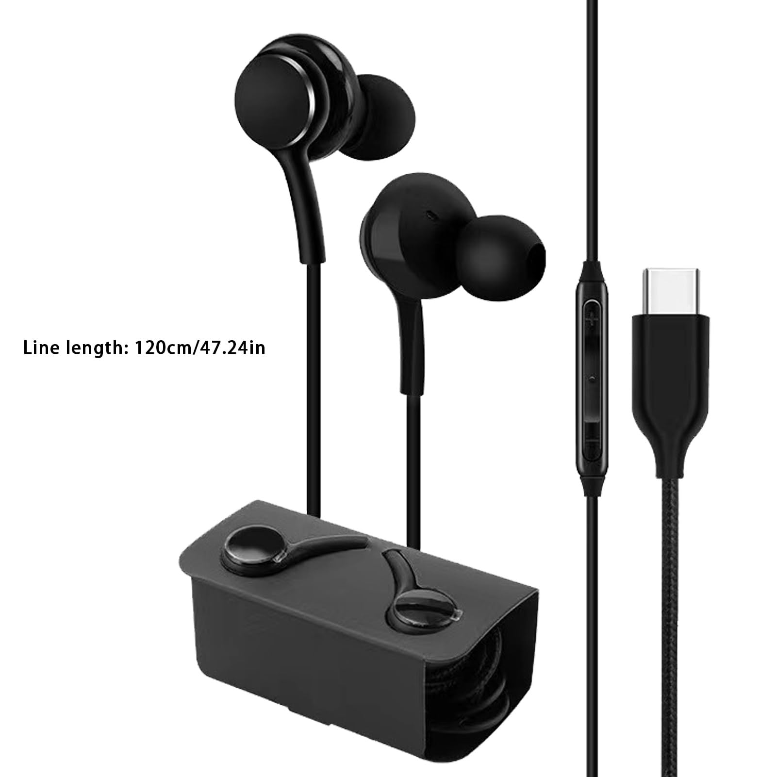 Foto 8 pulgar | Auriculares Tipo C Con Cable Y Micrófono A Prueba De Agua - Venta Internacional.
