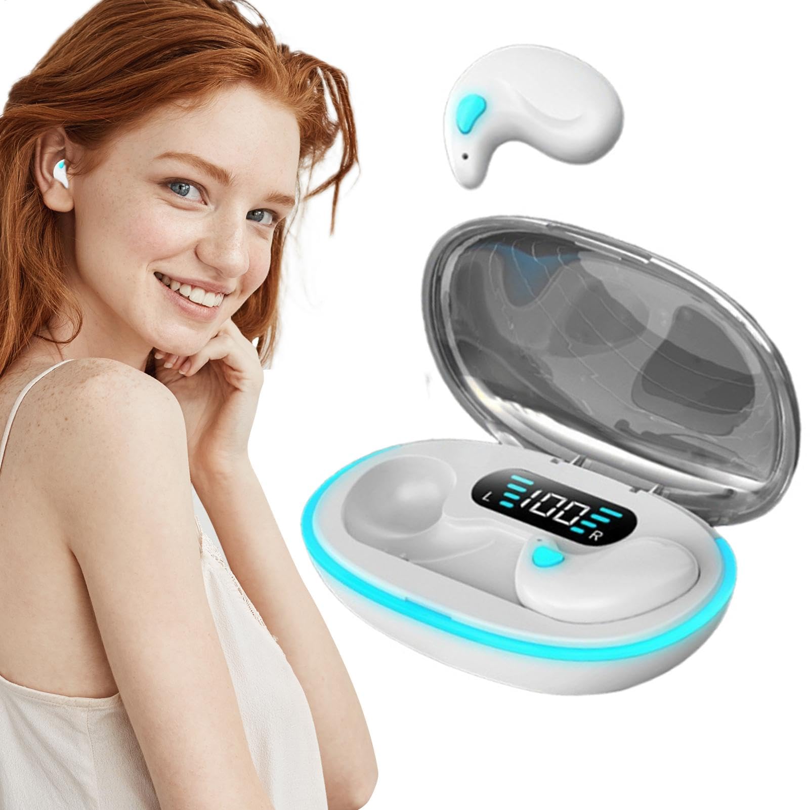 Foto 8 pulgar | Auriculares Inalámbricos De Conducción Ósea Para Dormir Con Micrófono - Venta Internacional.