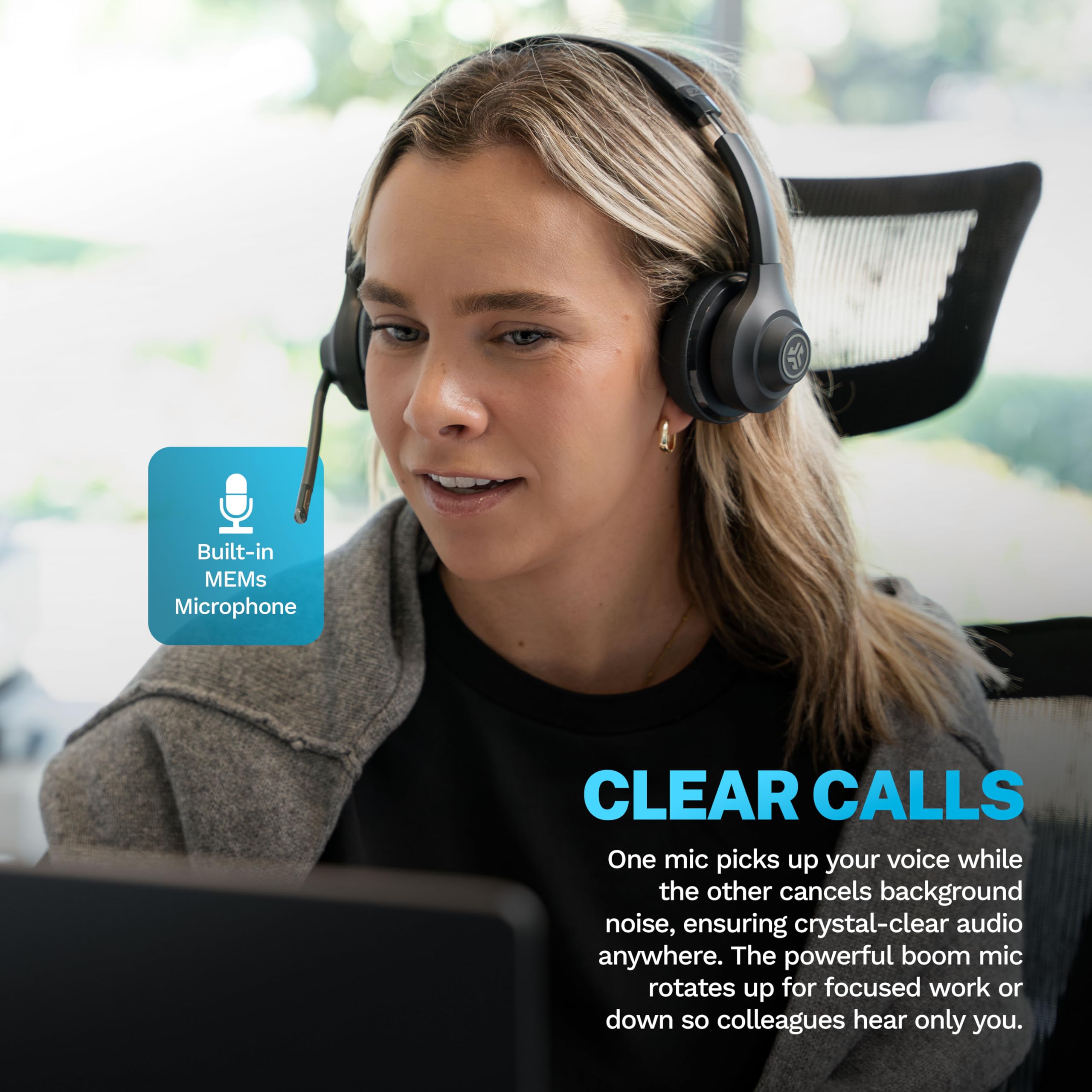 Foto 4 pulgar | Auriculares Inalámbricos Jlab Go Work Gen 2 Con Micrófono Durante Más De 55 Horas - Venta Internacional.
