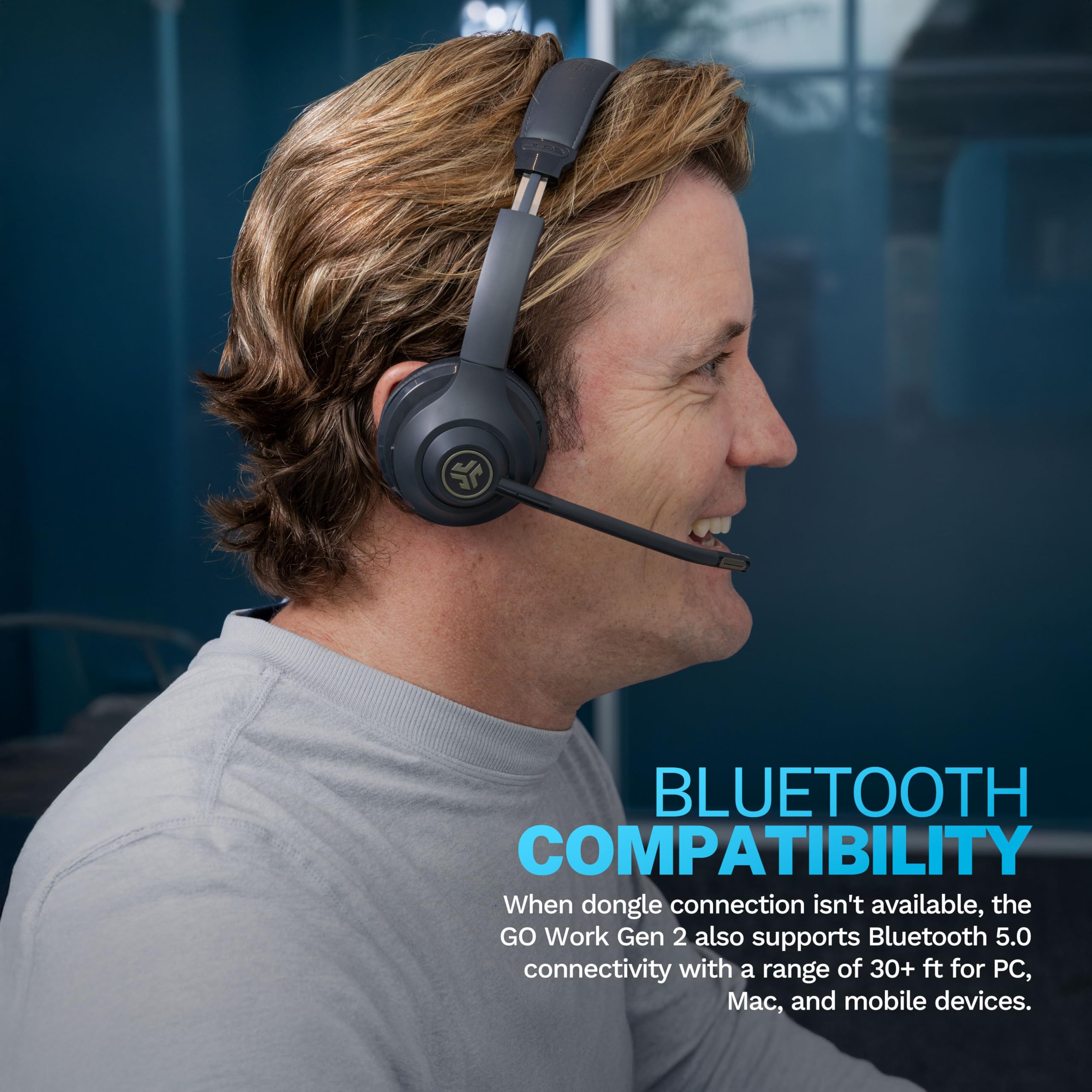 Foto 8 pulgar | Auriculares Inalámbricos Jlab Go Work Gen 2 Con Micrófono Durante Más De 55 Horas - Venta Internacional.