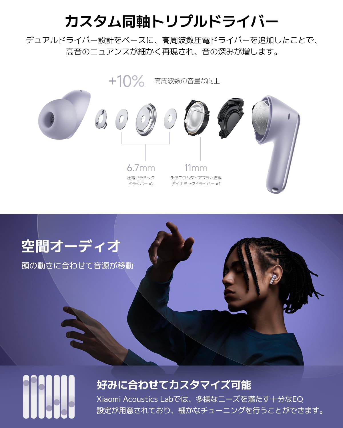 Foto 5 pulgar | Auriculares Xiaomi Redmi Buds 6 Pro Hi-res Anc Bluetooth Space Black - Venta Internacional.
