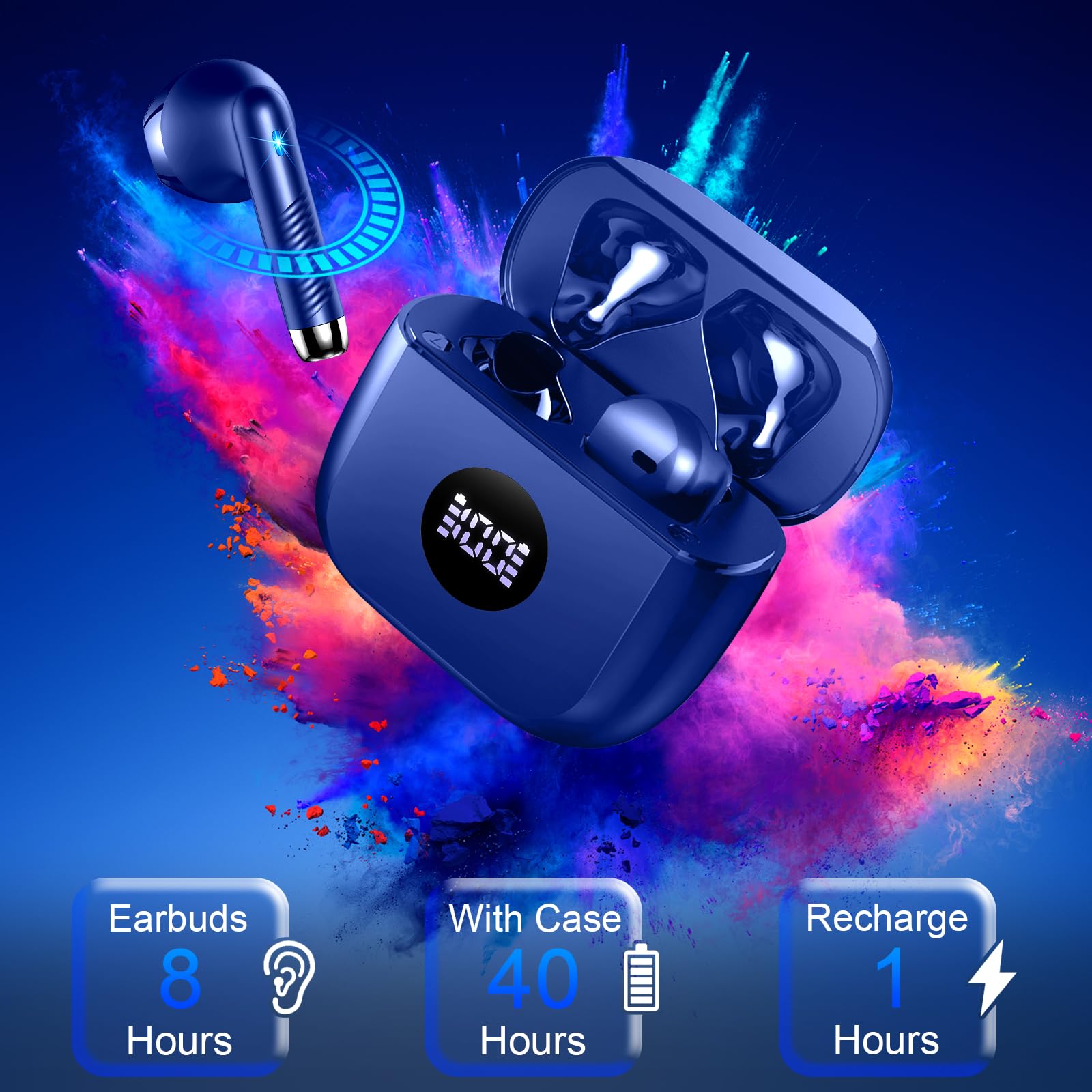 Foto 4 pulgar | Auriculares Inalámbricos Jxrev Bluetooth 5.4 Hifi Stereo Ip7 A Prueba De Agua - Venta Internacional.