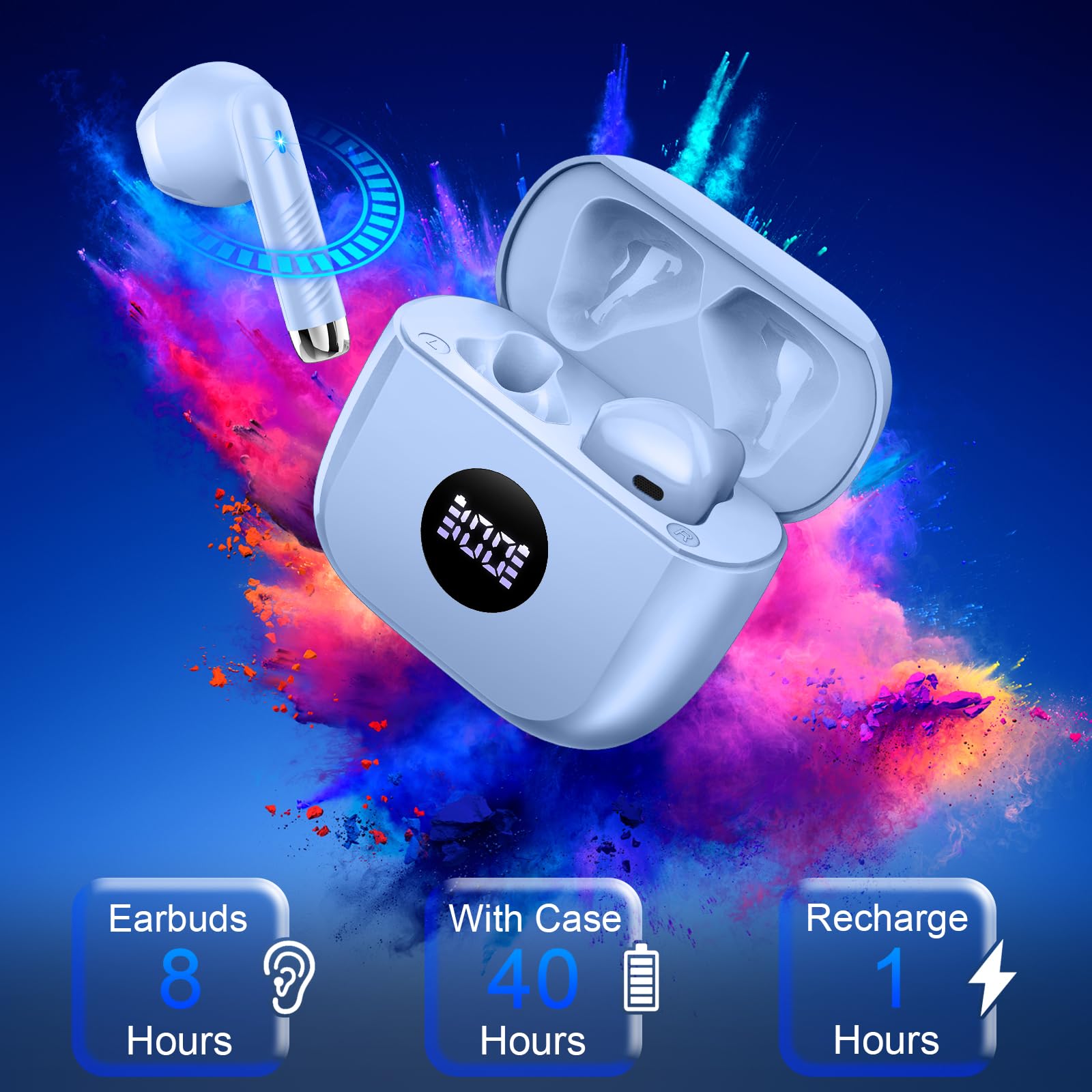 Foto 4 pulgar | Auriculares Inalámbricos Jxrev Bluetooth 5.4 Hifi Stereo Ip7 A Prueba De Agua - Venta Internacional.