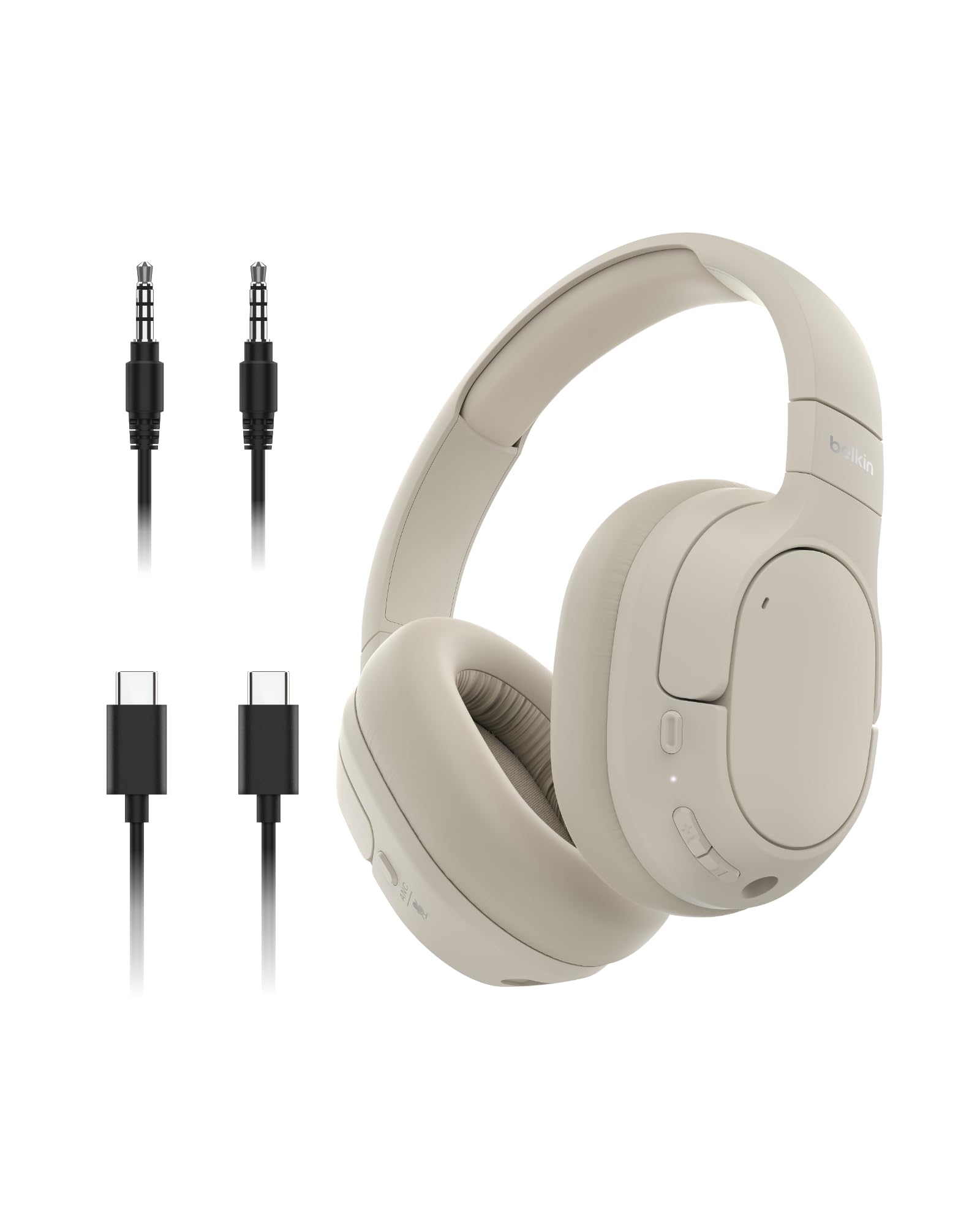Foto 2 pulgar | Auriculares Supraaurales Bluetooth Belkin Soundform Isolate Sand - Venta Internacional