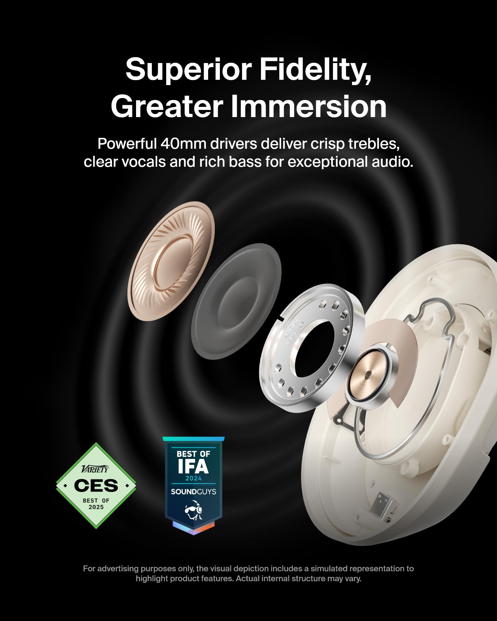 Foto 7 pulgar | Auriculares Supraaurales Bluetooth Belkin Soundform Isolate Sand - Venta Internacional