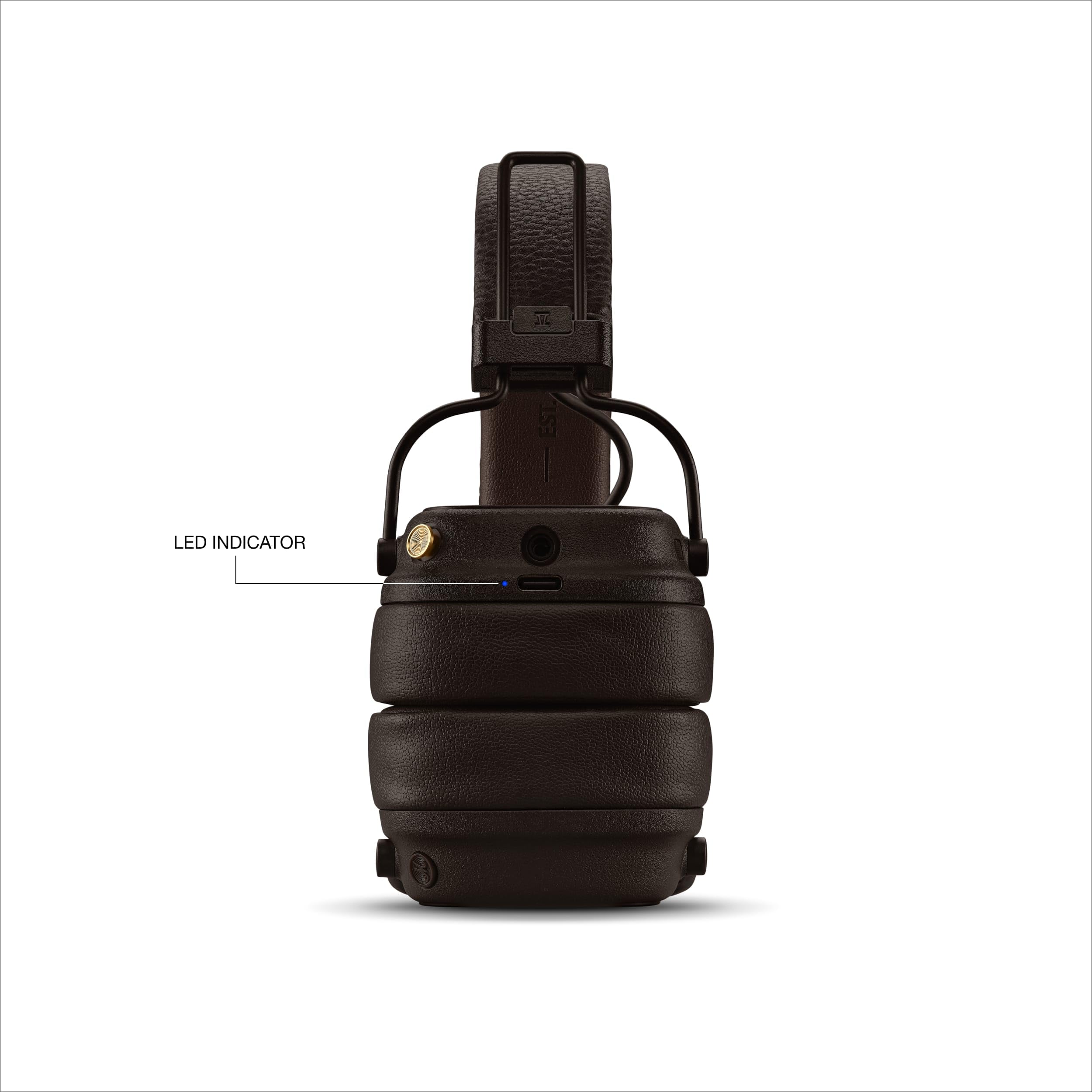 Foto 7 pulgar | Auriculares Bluetooth Marshall Major V para Uso Supraaural Marrón - Venta Internacional