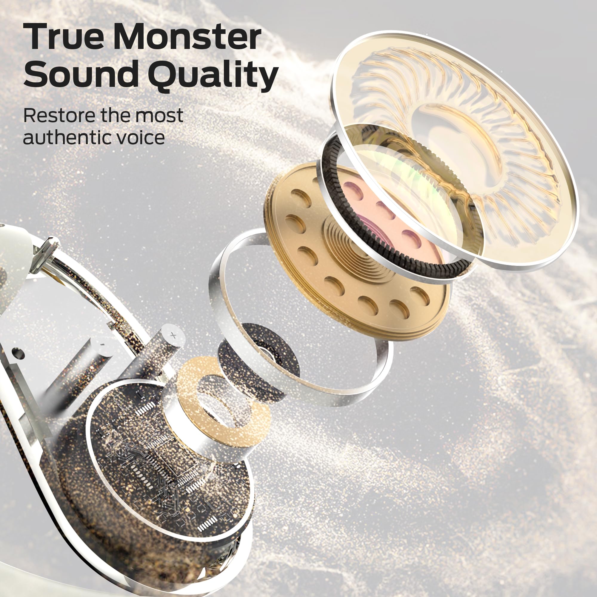 Foto 4 pulgar | Auriculares Inalámbricos Bluetooth Rotary Monster Open Ear Ac360 - Venta Internacional