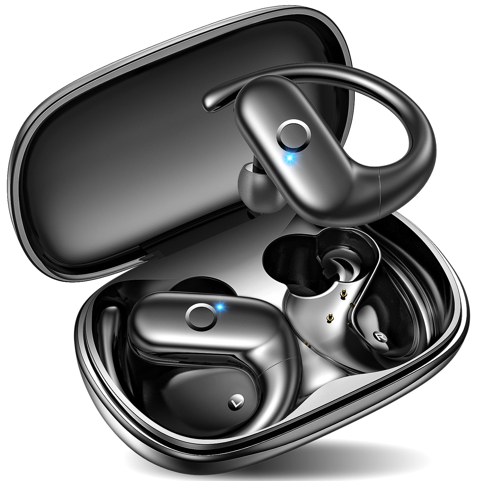 Foto 2 pulgar | Auriculares Inalámbricos Kurdene Sport Bluetooth Negros - Venta Internacional.