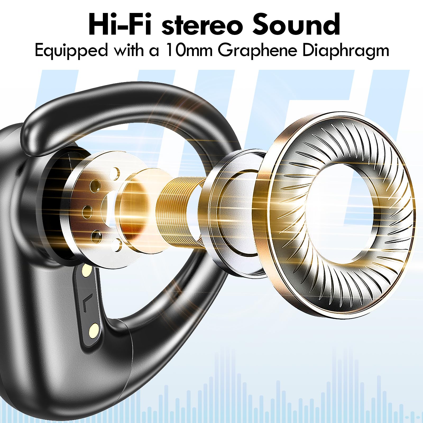 Foto 3 pulgar | Auriculares Inalámbricos Kurdene Sport Bluetooth Negros - Venta Internacional.