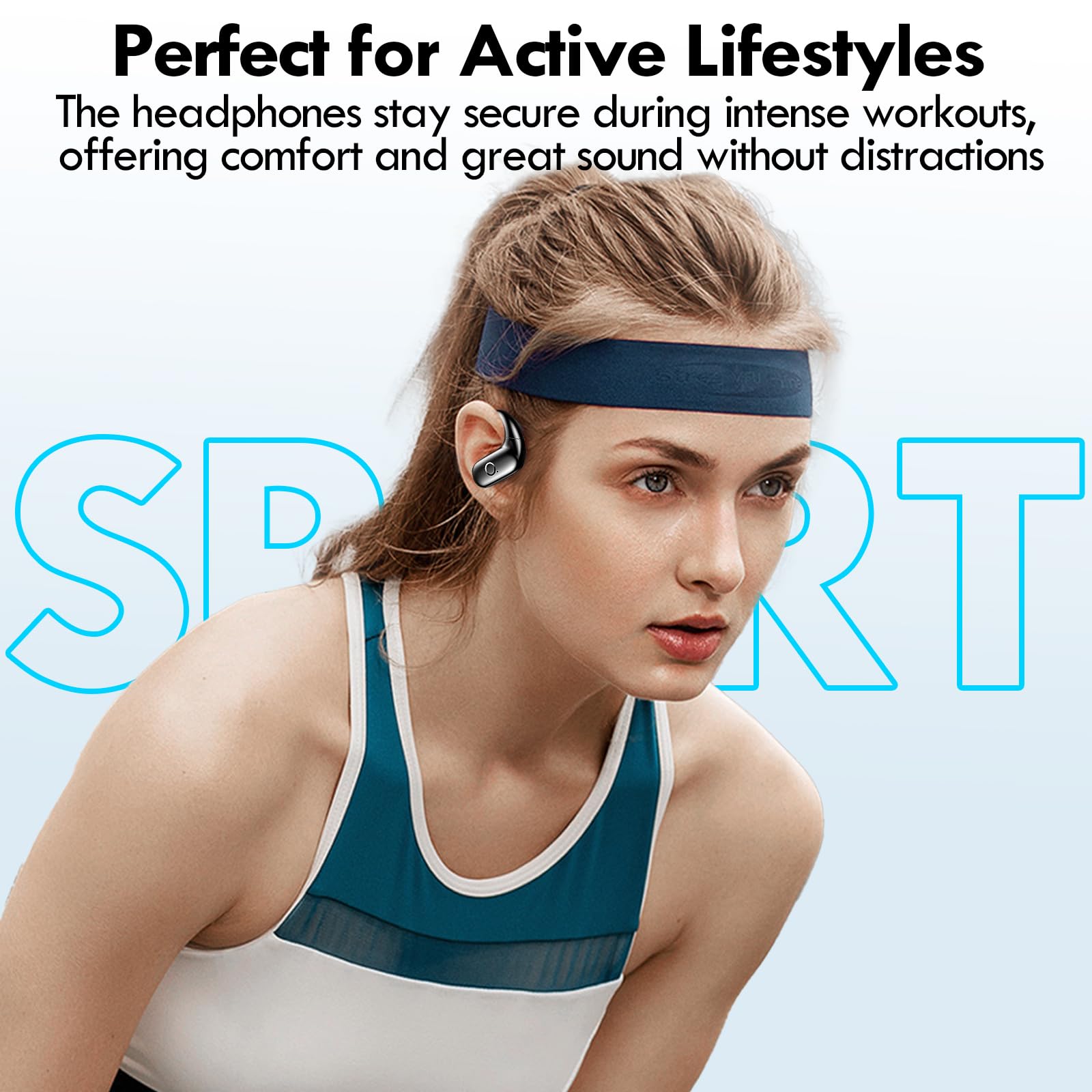 Foto 5 pulgar | Auriculares Inalámbricos Kurdene Sport Bluetooth Negros - Venta Internacional.