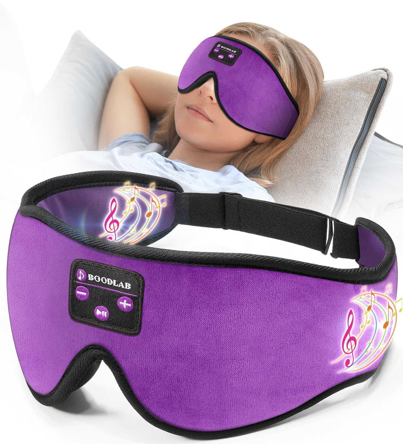 Auriculares Bluetooth Sleep Mask Boodlab Para Personas Que Duermen De Lado - Venta Internacional.