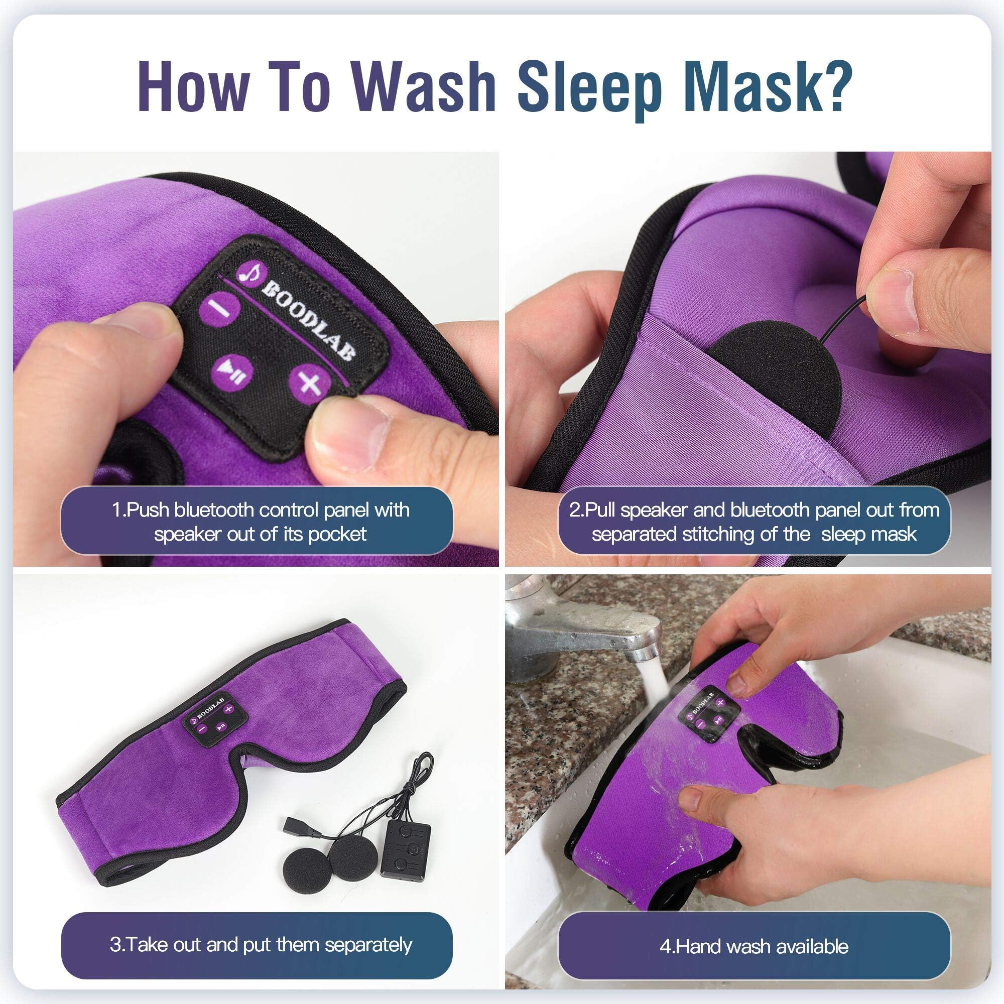 Foto 8 pulgar | Auriculares Bluetooth Sleep Mask Boodlab Para Personas Que Duermen De Lado - Venta Internacional.