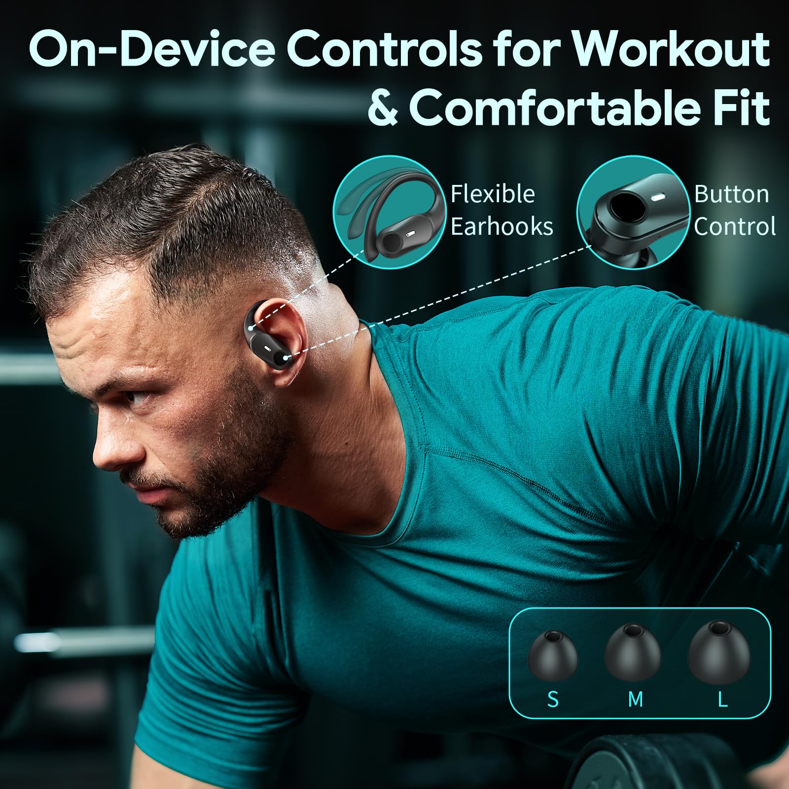 Foto 7 pulgar | Auriculares Inalámbricos Golrex Auriculares Bluetooth 80h Playtime - Venta Internacional.