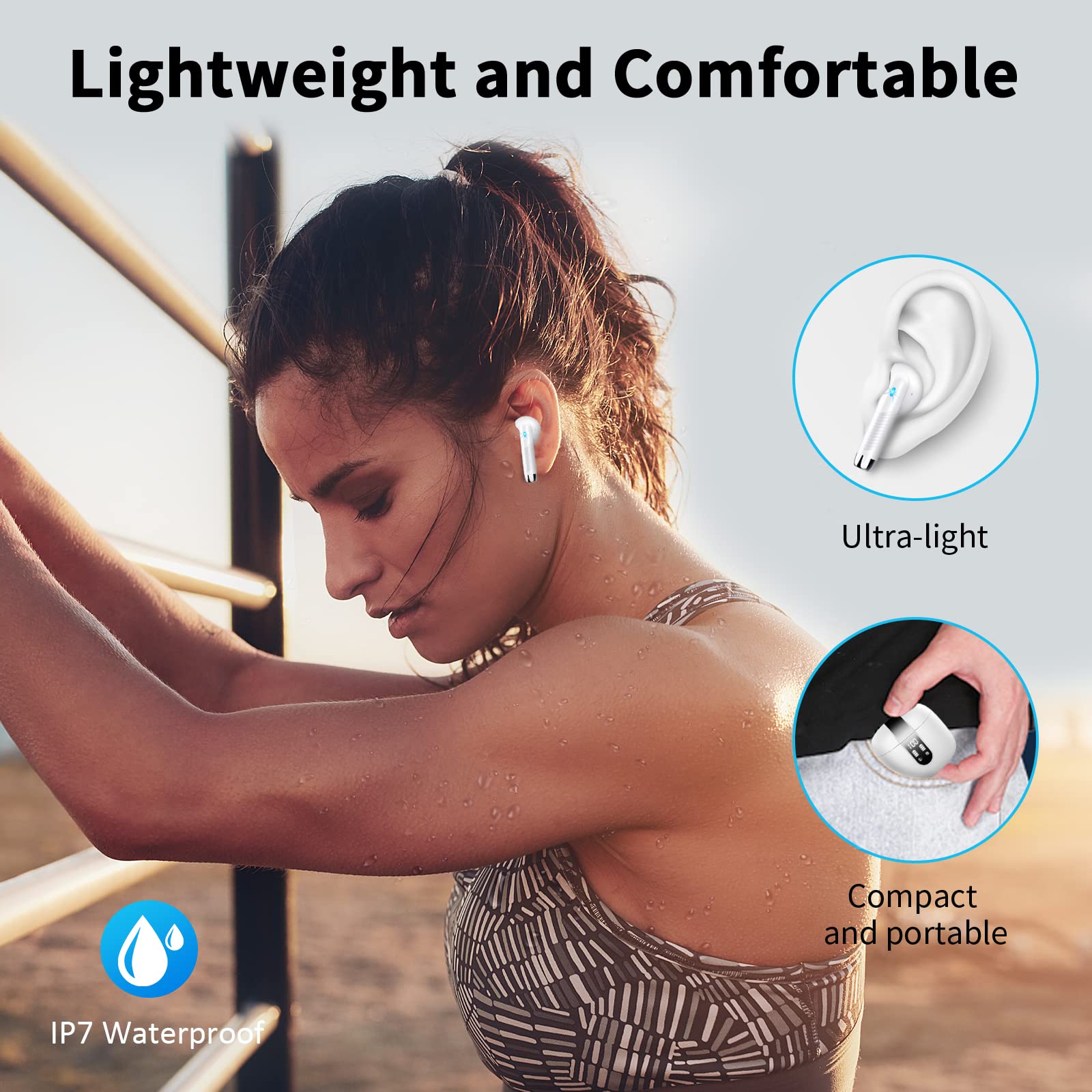 Foto 6 pulgar | Auriculares Inalámbricos Qxq Bluetooth 5.4 Stereo Bass 40h Android Ios - Venta Internacional.