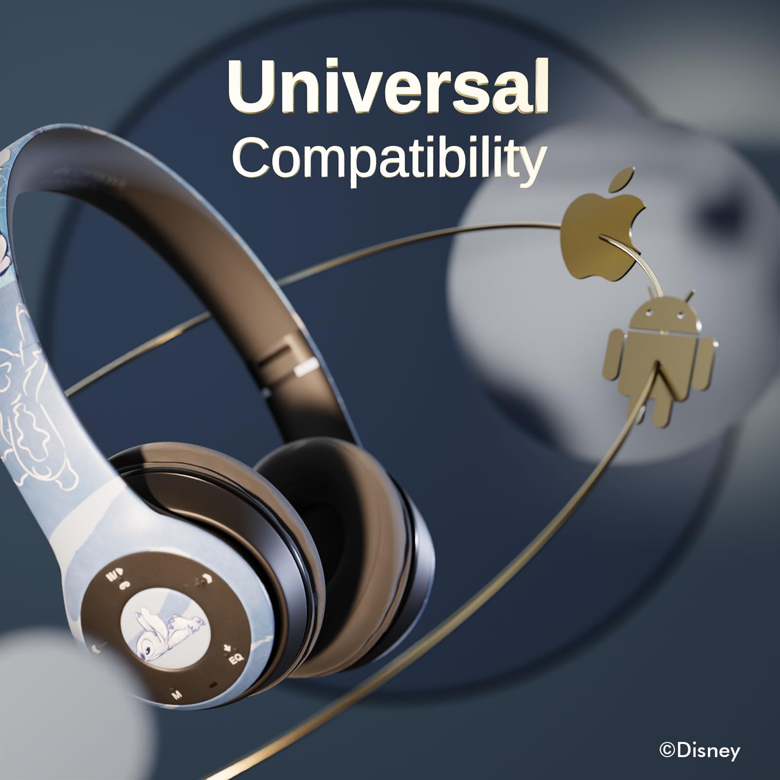 Foto 5 pulgar | Auriculares Supraaurales Bluetooth Ijoy Disney Stitch Watercolor - Venta Internacional.