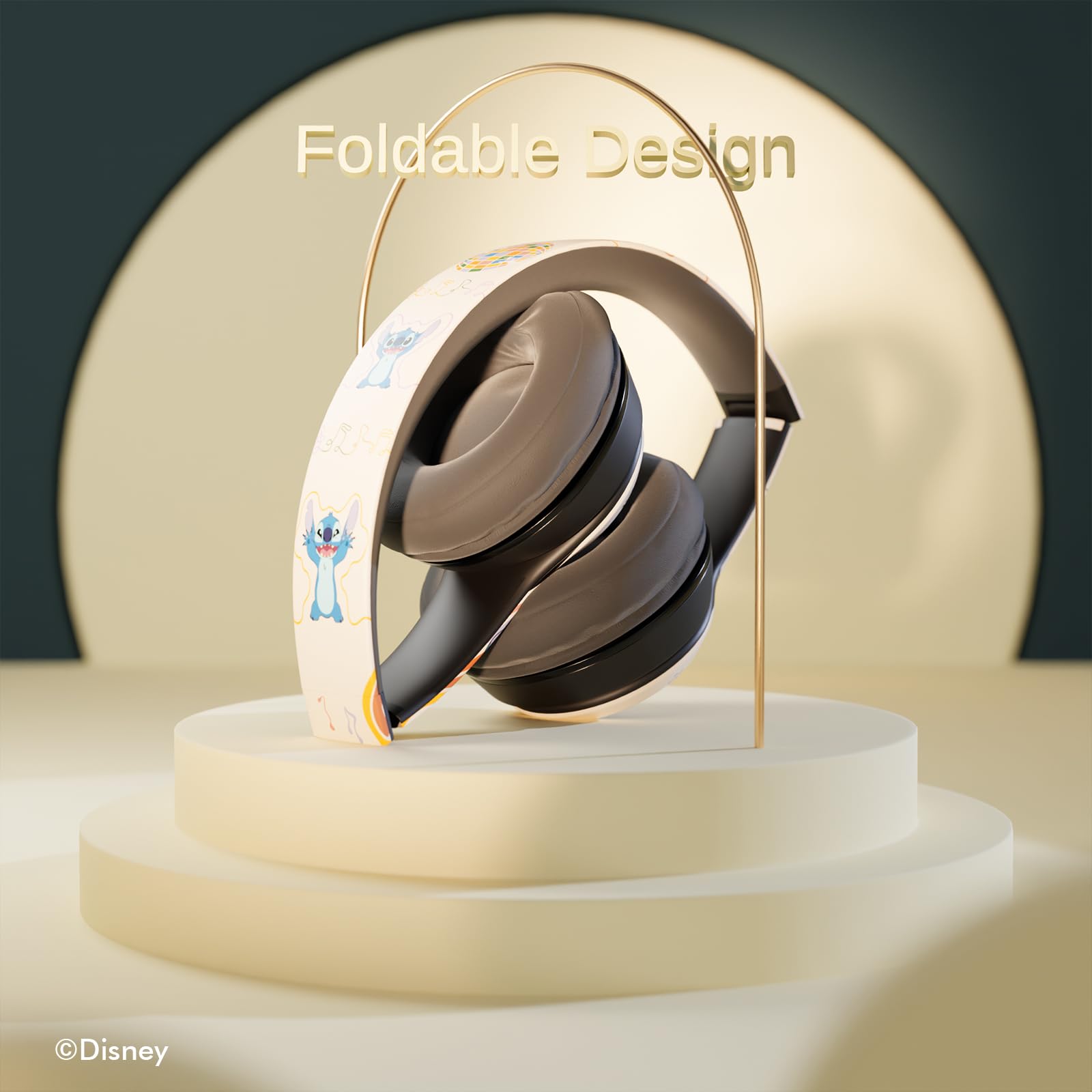 Foto 7 pulgar | Auriculares Supraaurales Bluetooth Ijoy Disney Stitch Disco - Venta Internacional.