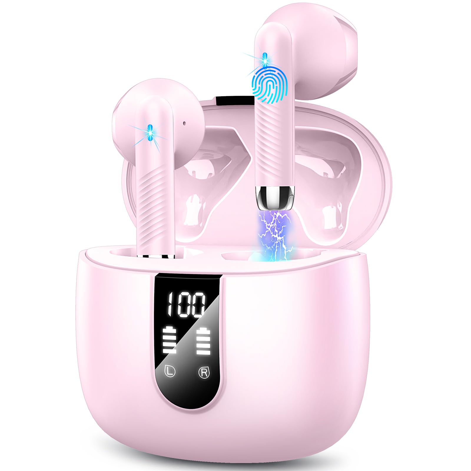 Foto 2 pulgar | Auriculares Inalámbricos Qxq V5.4 Stereo Bass Con Micrófono Enc 40h Rosa - Venta Internacional.