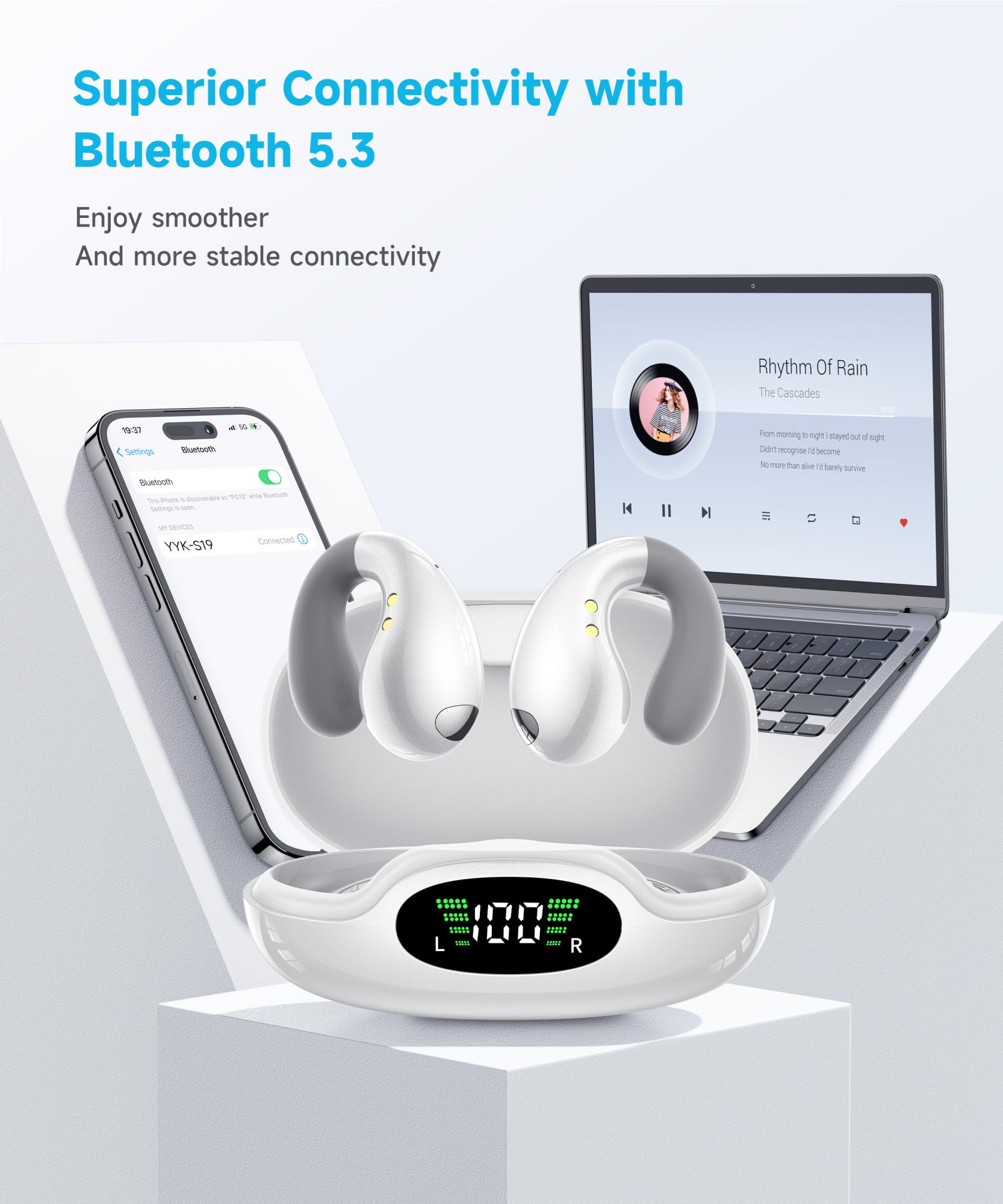 Foto 7 pulgar | Auriculares Boytond Ultra Open Ear Conducción Ósea Bluetooth 5.3 - Venta Internacional.