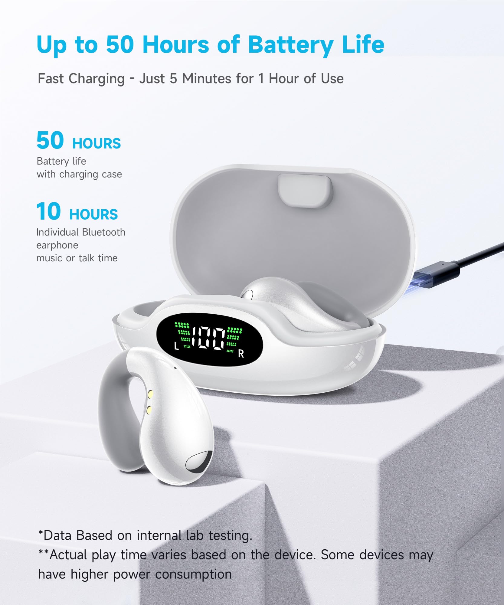 Foto 7 | Auriculares Boytond Ultra Open Ear Conducción Ósea Bluetooth 5.3 - Venta Internacional.