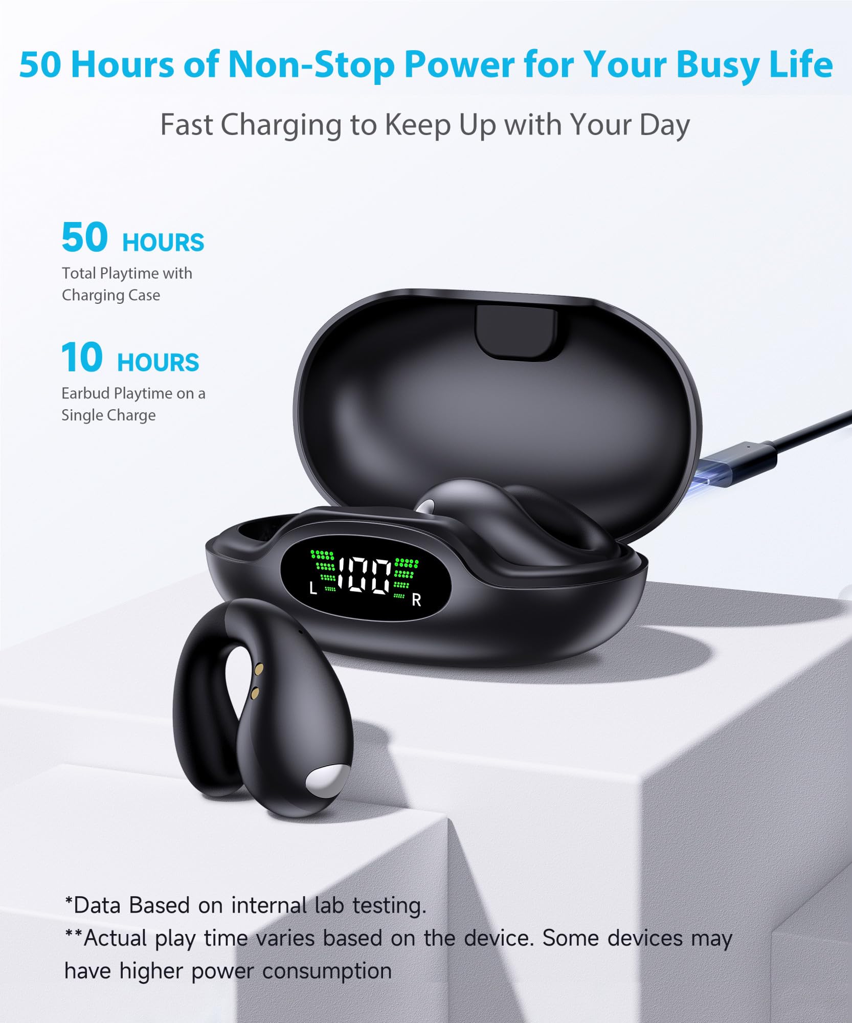Foto 7 pulgar | Auriculares Inalámbricos Boytond Ultra Open Ear Con Bluetooth 5.3 - Venta Internacional.