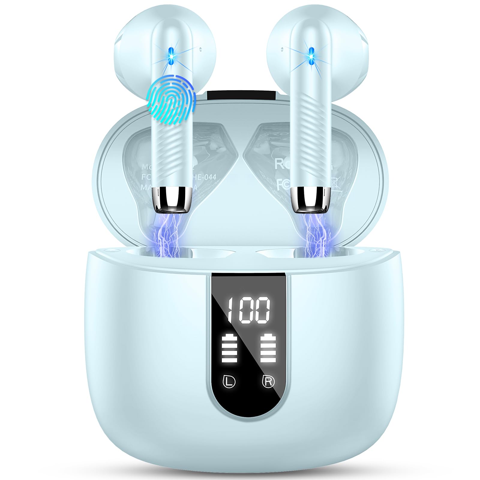 Foto 2 pulgar | Auriculares Inalámbricos Qxq 2025 Bluetooth V5.4 40h Ip7 Impermeables Cian - Venta Internacional.
