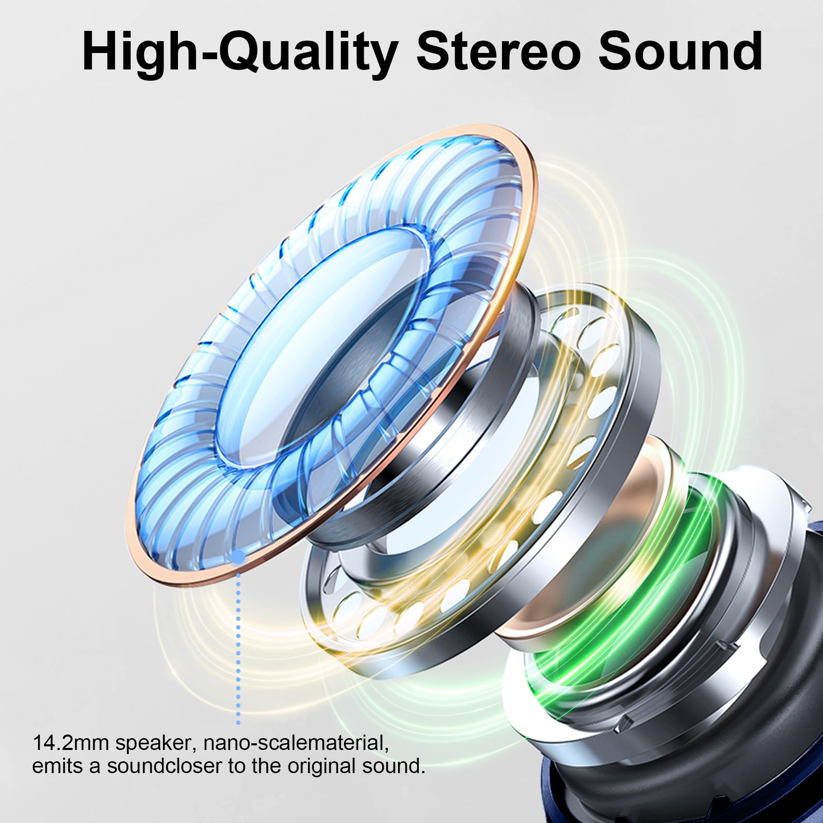 Foto 4 pulgar | Auriculares Inalámbricos Rinsmola G21pro Bluetooth 5.4 Con 36 Horas Azules - Venta Internacional.