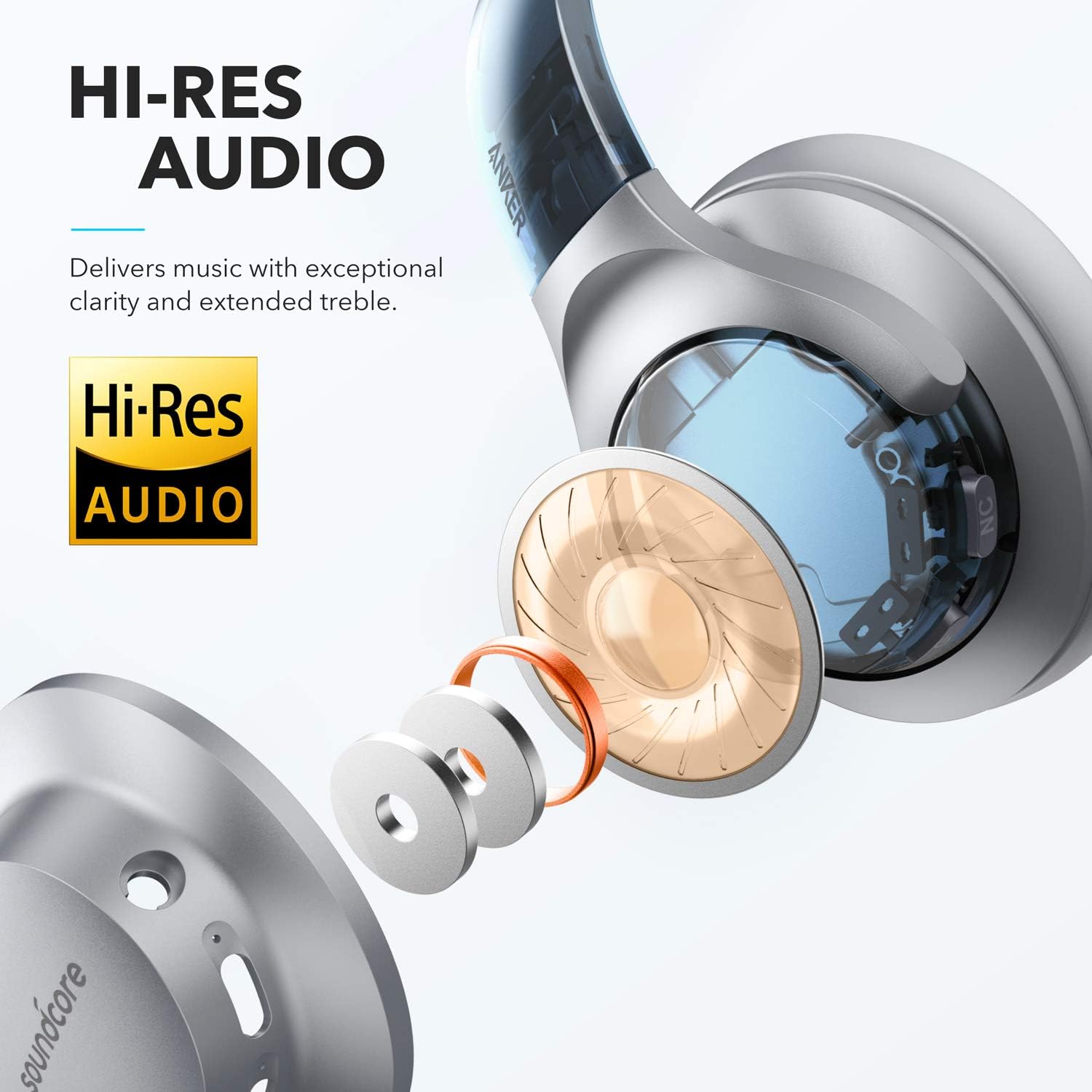 Foto 3 pulgar | Auriculares Soundcore Anker Life Q20 Híbridos Bluetooth 60h - Venta Internacional.