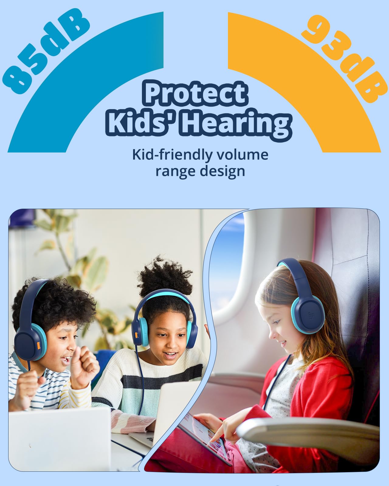 Foto 4 pulgar | Auriculares Para Niños Tronsmart Kh01, Plegables, Seguros, Volumen 85/93 Db - Venta Internacional.