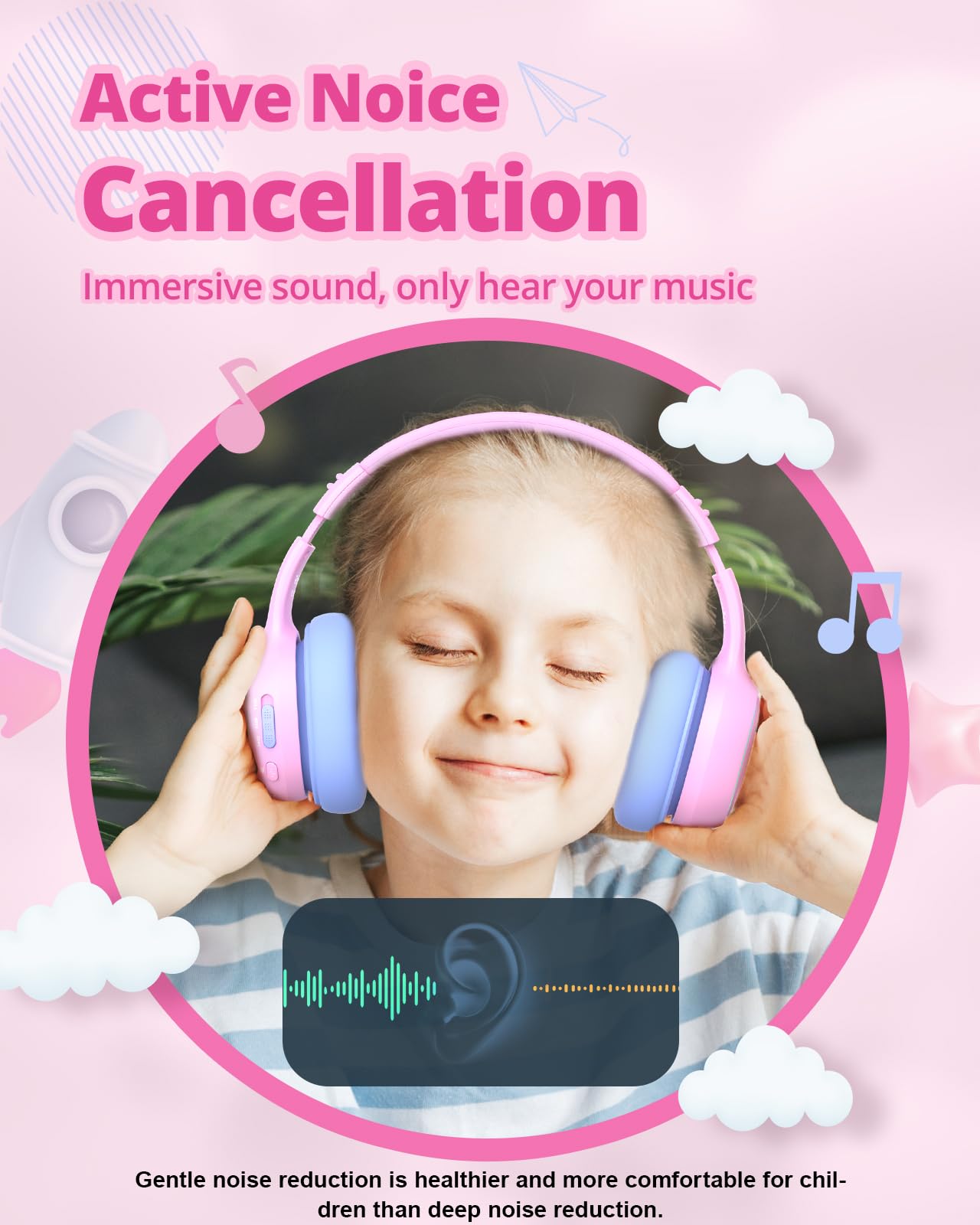 Foto 2 | Auriculares Bluetooth Tronsmart Kh03 Para Niños Con Cancelación De Ruido - Venta Internacional.