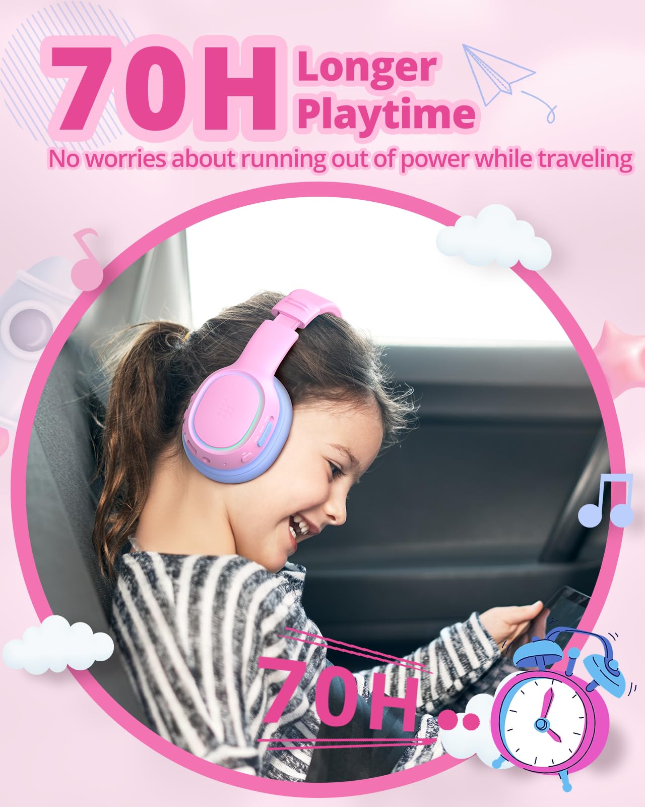 Foto 5 pulgar | Auriculares Bluetooth Tronsmart Kh03 Para Niños Con Cancelación De Ruido - Venta Internacional.