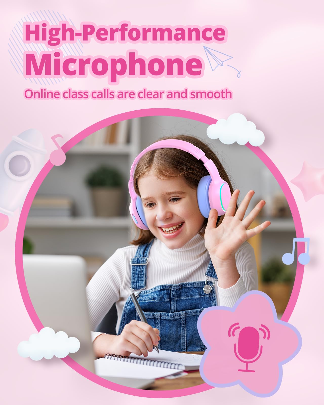 Foto 8 pulgar | Auriculares Bluetooth Tronsmart Kh03 Para Niños Con Cancelación De Ruido - Venta Internacional.