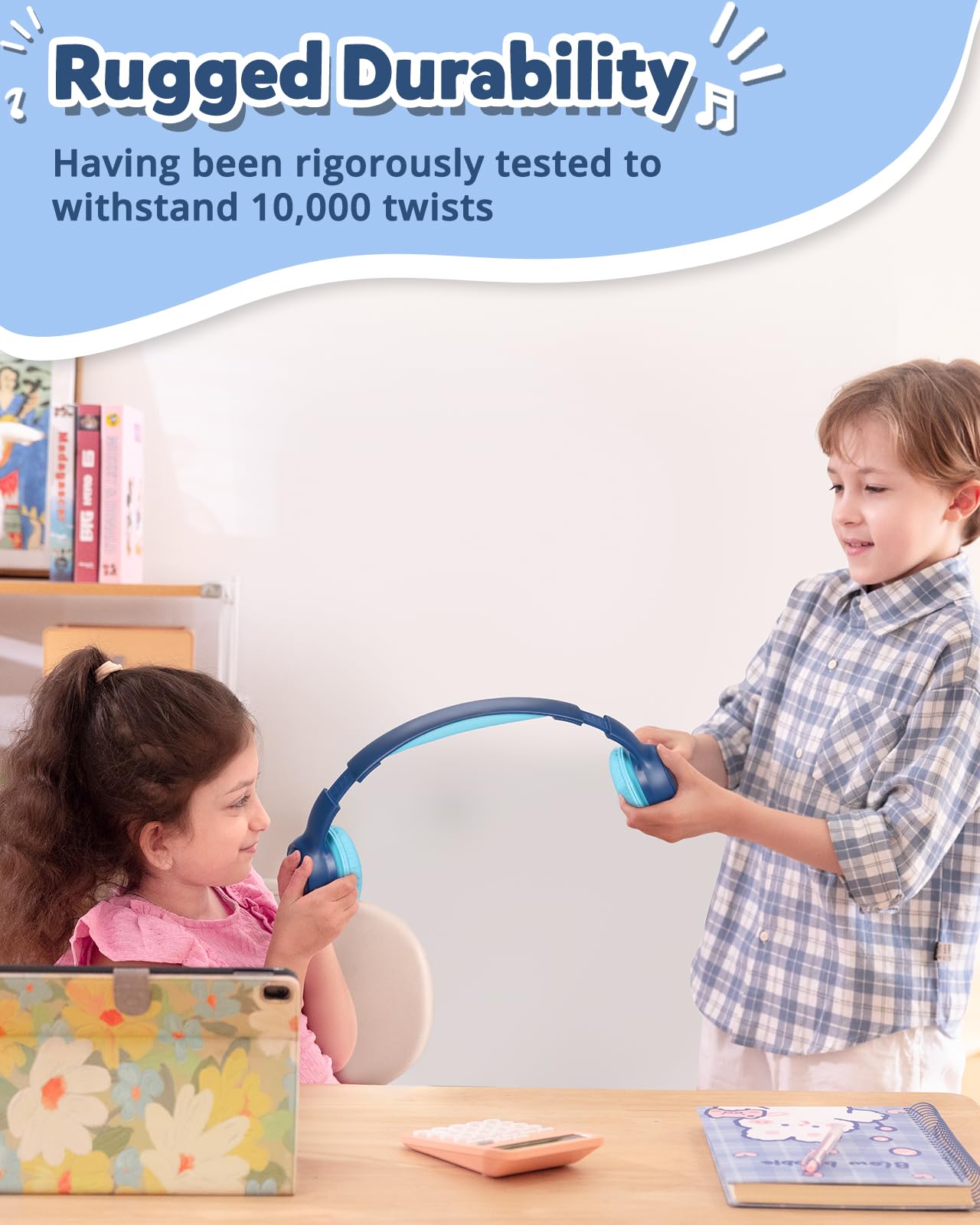 Foto 8 pulgar | Auriculares Bluetooth Tronsmart Kh02 Para Niños Con Límite De Volumen, Color Azul - Venta Internacional.