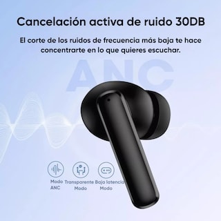 Foto 3 | Audífonos Inalámbricos Qcy T13 Anc 2 Bluetooth Con Cancelación De Ruido Negro