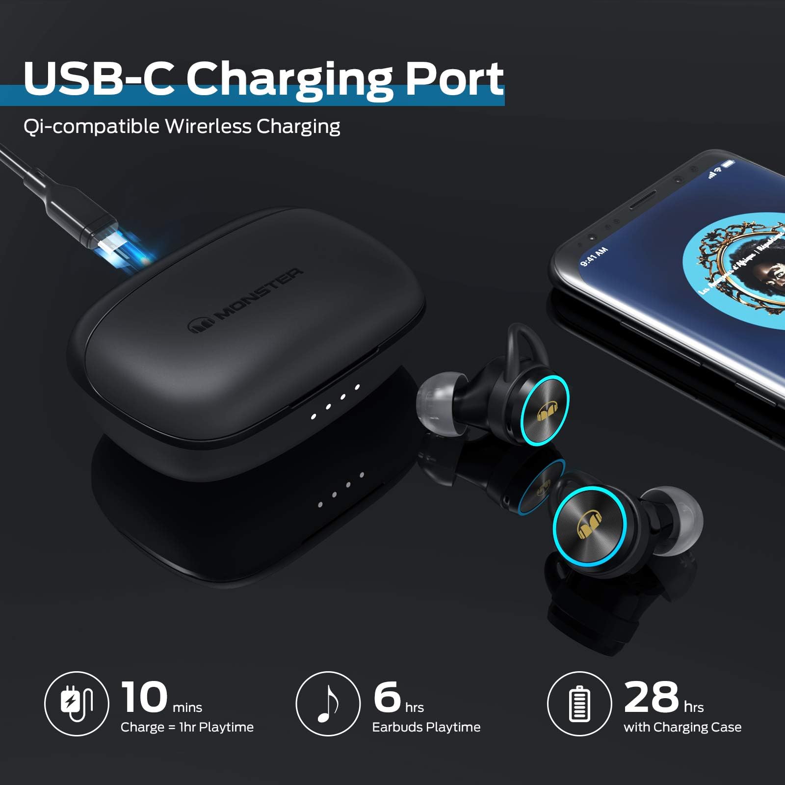 Foto 7 pulgar | Auriculares Inalámbricos Monster Clarity 101plus Airlinks Bluetooth 5.0 - Venta Internacional.