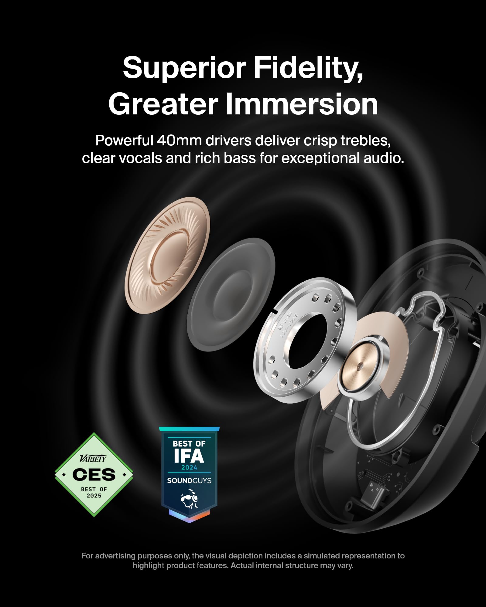 Foto 7 pulgar | Auriculares Supraaurales Bluetooth Belkin Soundform Isolate Negros - Venta Internacional.