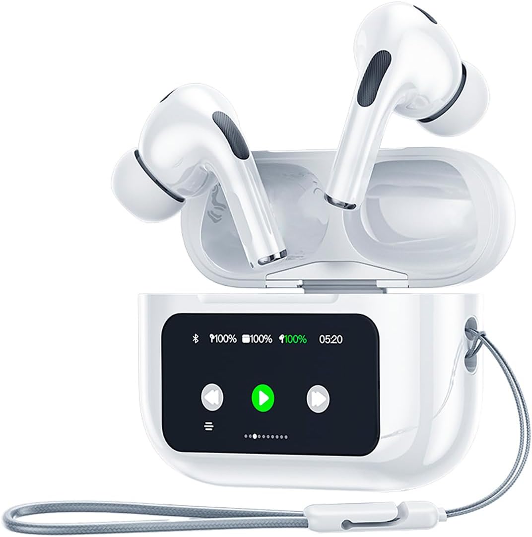 Audífonos Inalámbricos Iq Store  Bluetooth, Con Pantalla Táctil Inteligente, Bluetooth 5.4, Hi-fi Estéreo Cascos, Lla