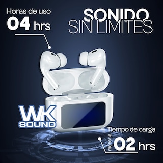 Foto 3 | Audífonos Inalámbricos Iq Store Bluetooth, Con Pantalla Táctil Inteligente, Bluetooth 5.4, Hi-fi Estéreo Cascos, Lla