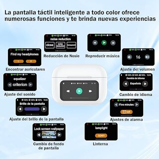 Foto 4 | Audífonos Inalámbricos Iq Store Bluetooth, Con Pantalla Táctil Inteligente, Bluetooth 5.4, Hi-fi Estéreo Cascos, Lla