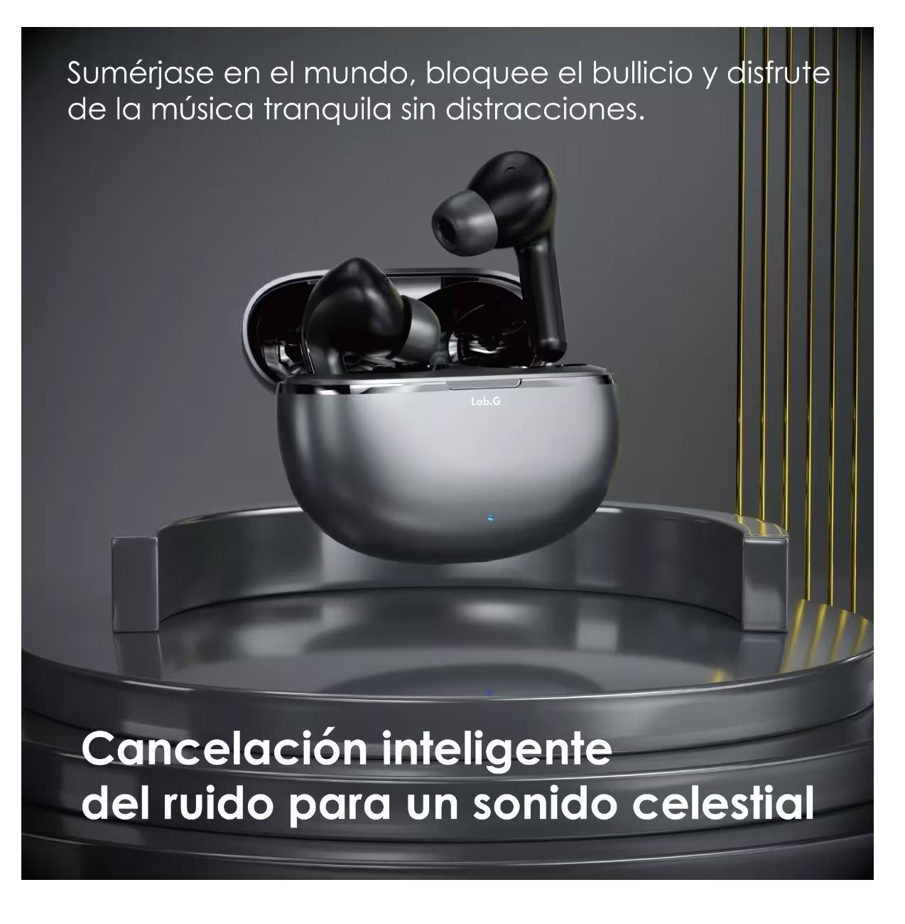 Foto 4 pulgar | Audífonos In-ear Bluetooth Inalámbricos Oem Air Serie Negro