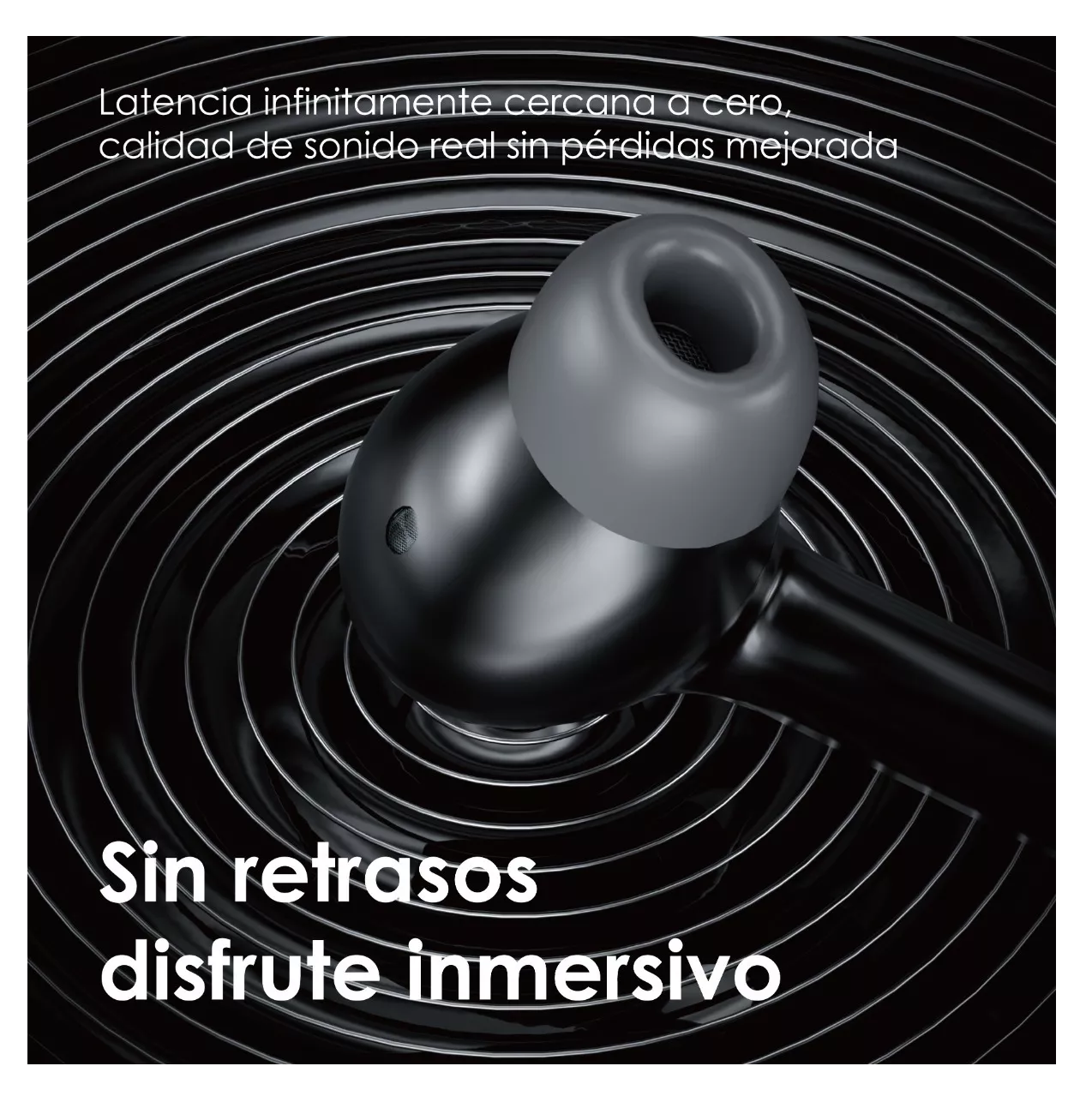 Foto 5 pulgar | Audífonos In-ear Bluetooth Inalámbricos Oem Air Serie Negro