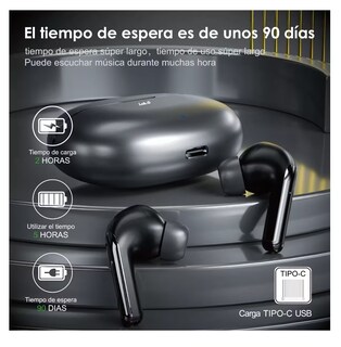 Foto 5 | Audífonos In-ear Bluetooth Inalámbricos Oem Air Serie Negro