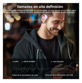 Foto 5 | Audífonos Inalambricos Bluetooth Deportivos Gamer Auricular Violeta Belug