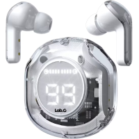 Auriculares In-ear Inalámbricos Lab.g Bluetooth Cristal Con Led Transparente Blanco