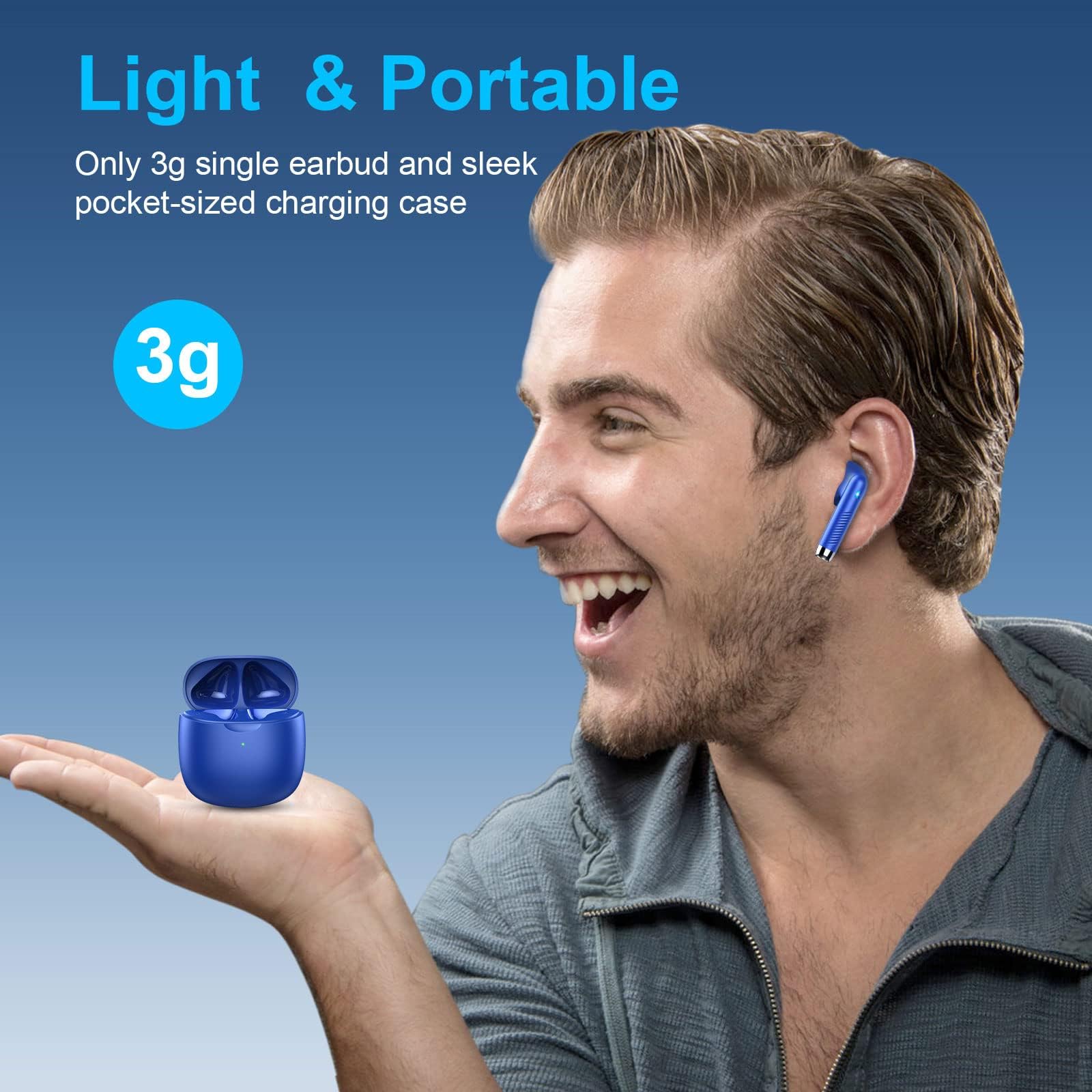 Foto 5 pulgar | Auriculares Inalámbricos Jxrev Bluetooth 5.4 Stereo Bass Ip7 Azul - Venta Internacional.