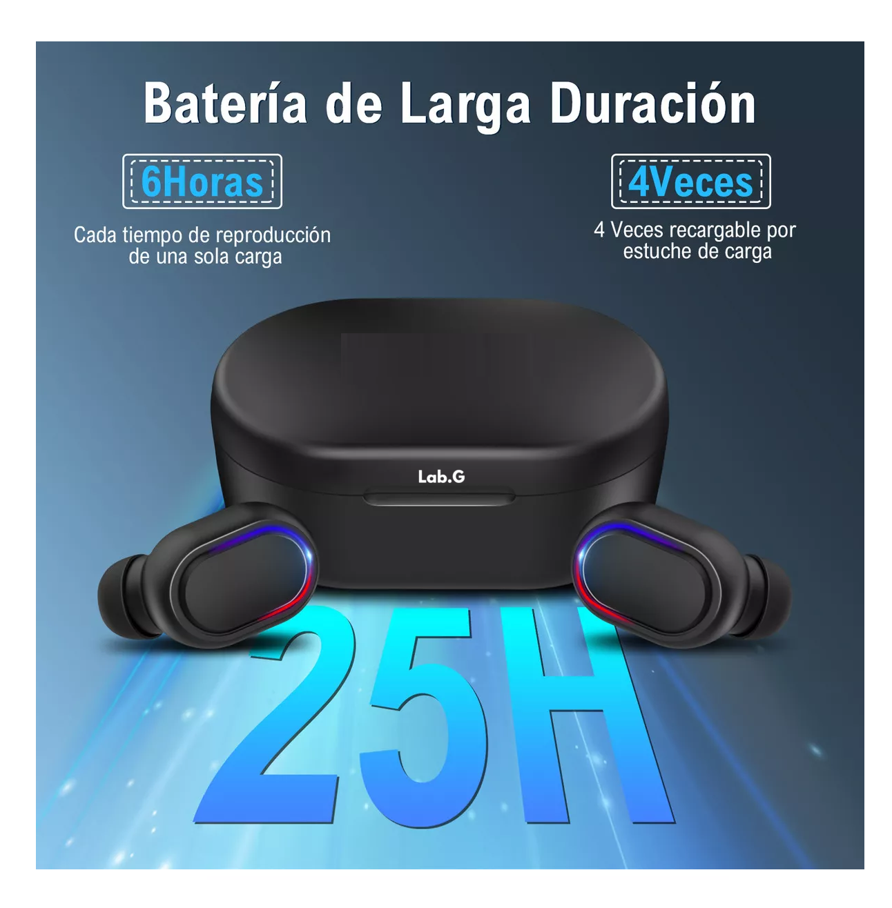 Foto 2 | Audífonos In-ear Lab.g Inalámbricos Bluetooth, Negro