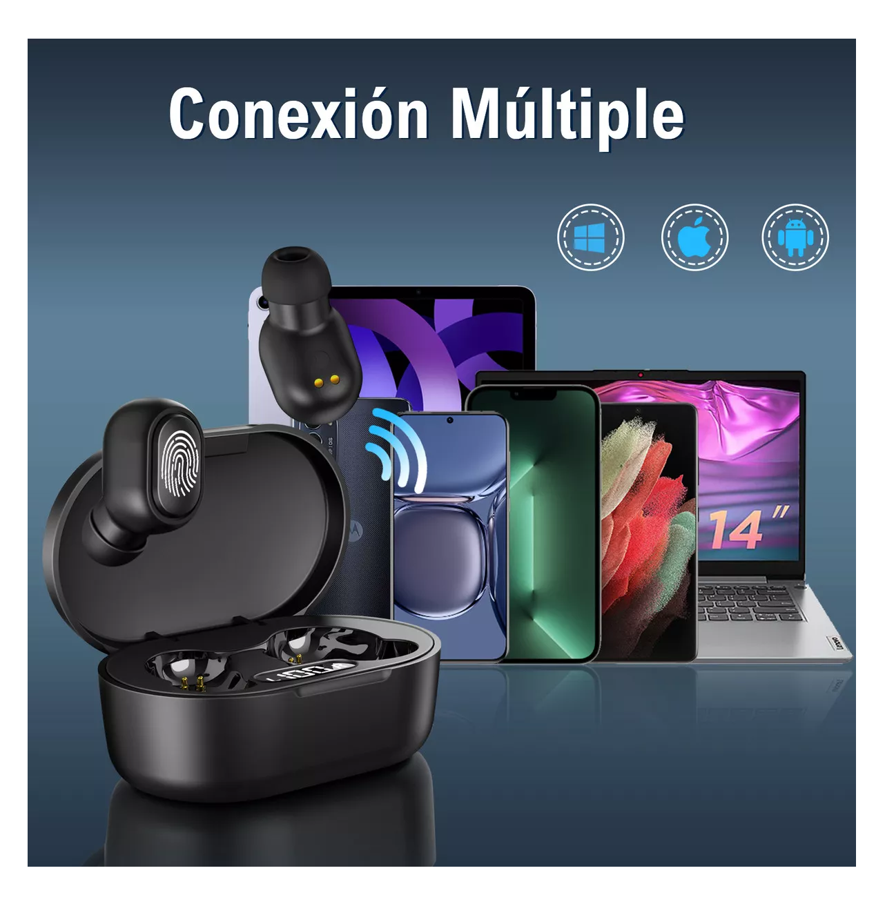 Foto 5 pulgar | Audífonos In-ear Lab.g Inalámbricos Bluetooth, Negro