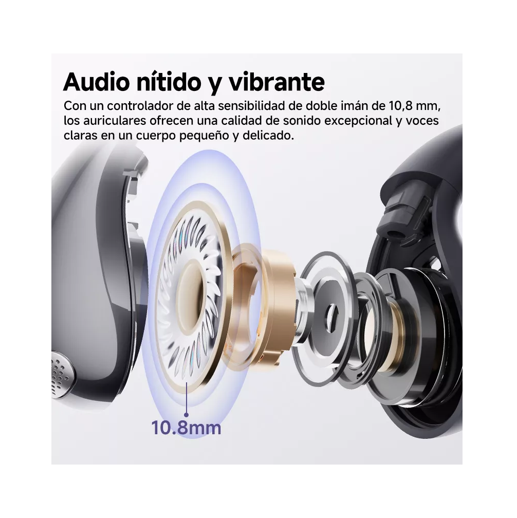 Foto 4 pulgar | Audífonos Lab.g Con Clip Para La Oreja V5.4 Lila