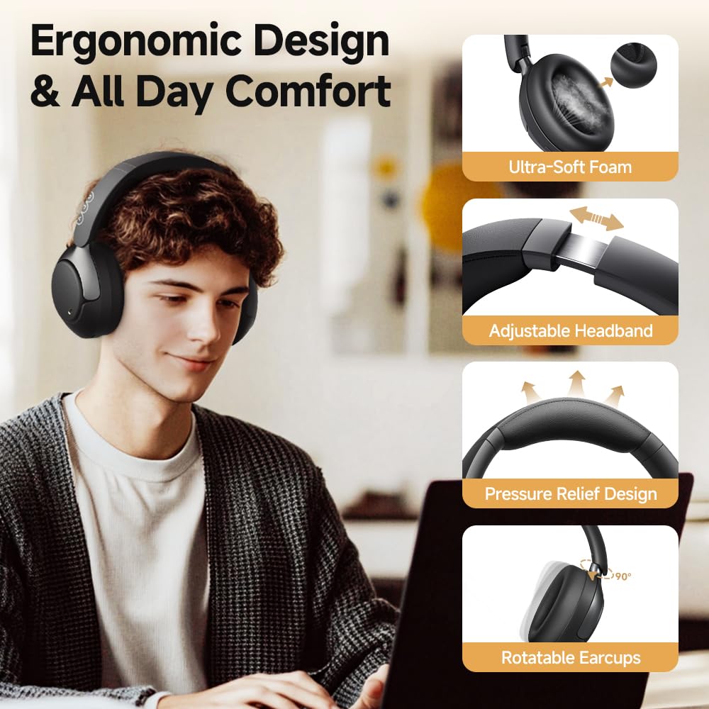Foto 8 pulgar | Auriculares Inalámbricos Qcy H3 Pro Adaptive Anc Para Colocar Sobre Las Orejas - Venta Internacional.