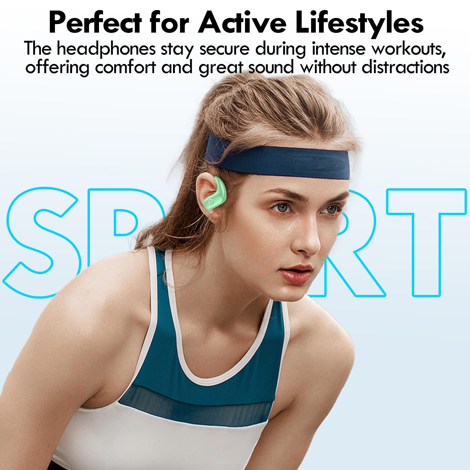 Foto 5 pulgar | Auriculares Inalámbricos Kurdene Sport Bluetooth Rojos 60h - Venta Internacional.