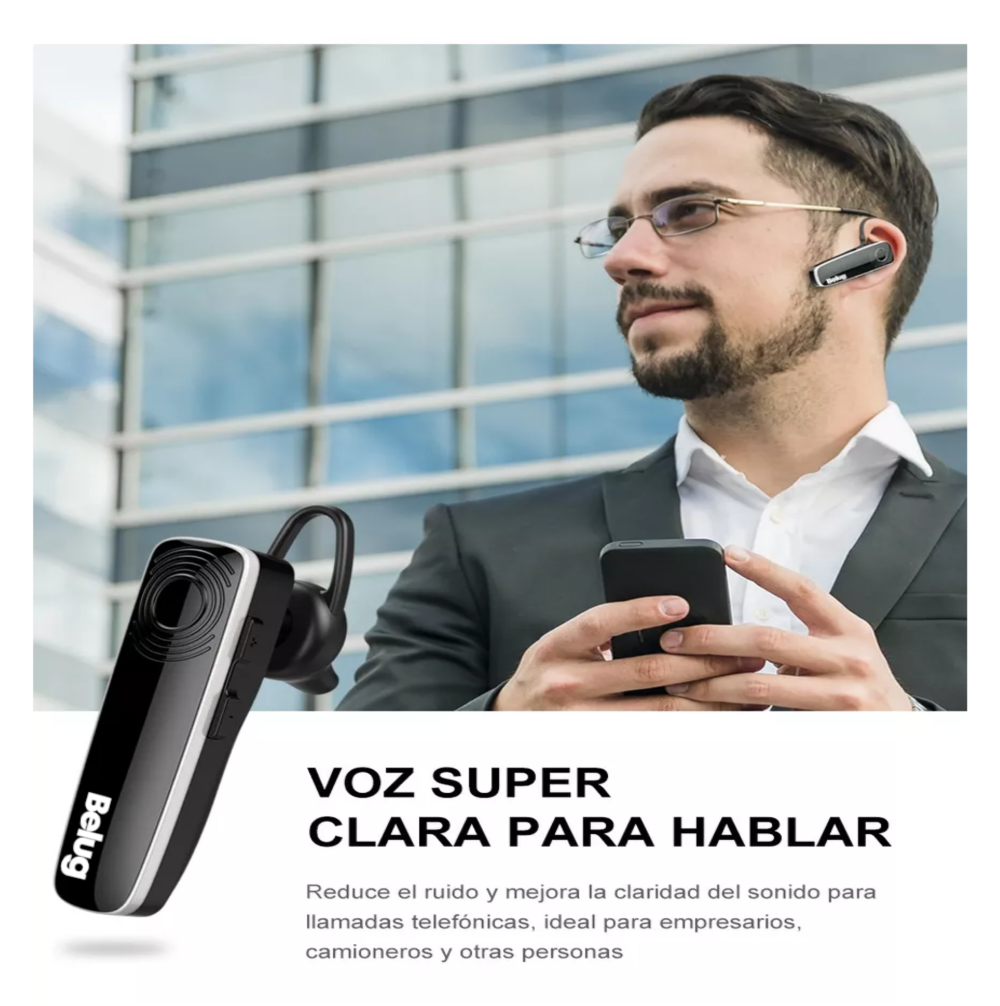 Foto 3 pulgar | Audífono In-ear Gamer Inalámbrico Manos Libres Auriculares Negro Belug
